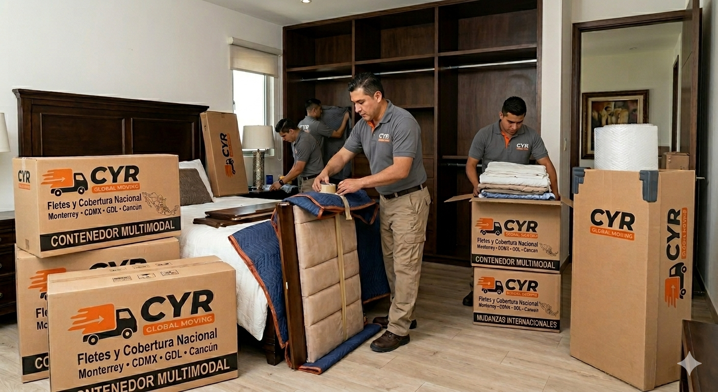 Servicio de empaque profesional con materiales certificados